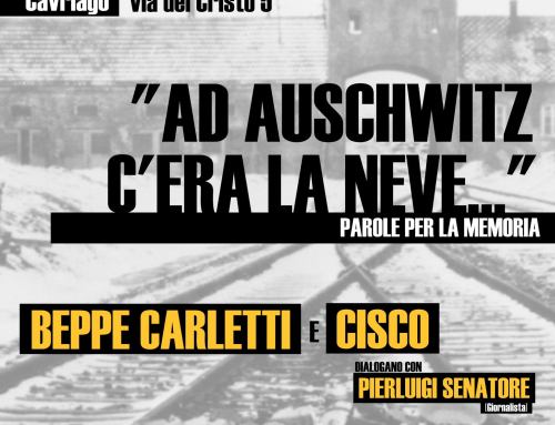 Lunedì 23 gennaio Cavriago alla Multisala 900 incontro sul “Giorno della memoria” con Cisco e Beppe Carletti dei Nomadi !