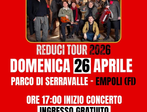 Domenica 26 aprile Cisco dal vivo a Empoli presso il parco di Serravalle alle ore 17:00 !
